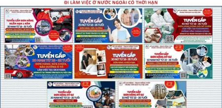 Thông tin các đơn hàng đi làm việc ở nước ngoài có thời hạn